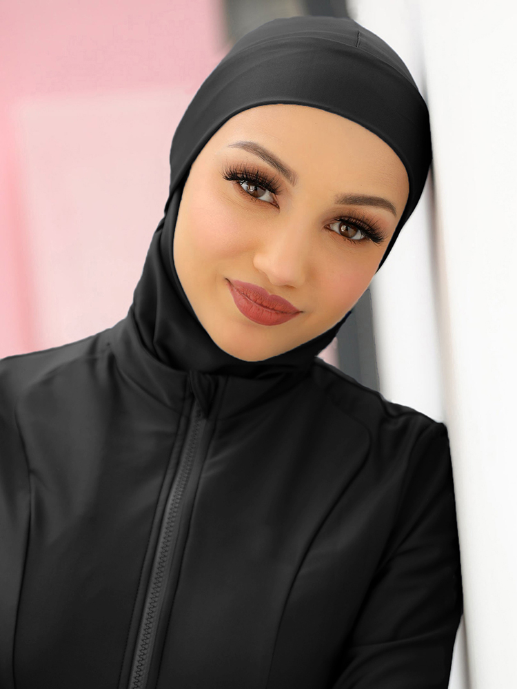 Summer Clothing Hijab - Muslim Plain Swim Bathing Hijab Women