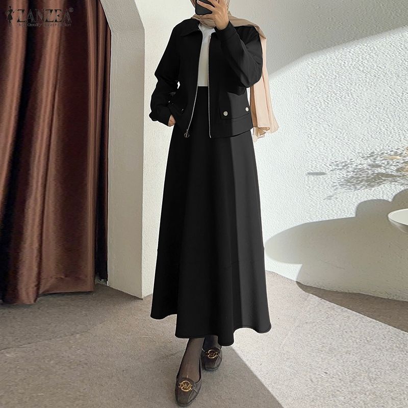 Summer Clothing Hijab - Modest Fashion Womens Skirt Suits Long