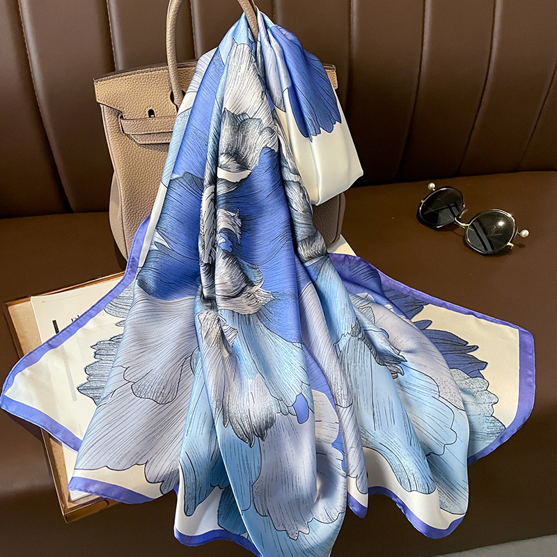 Summer Clothing Hijab - 2023 Spain Luxury Silk Scarf Brand