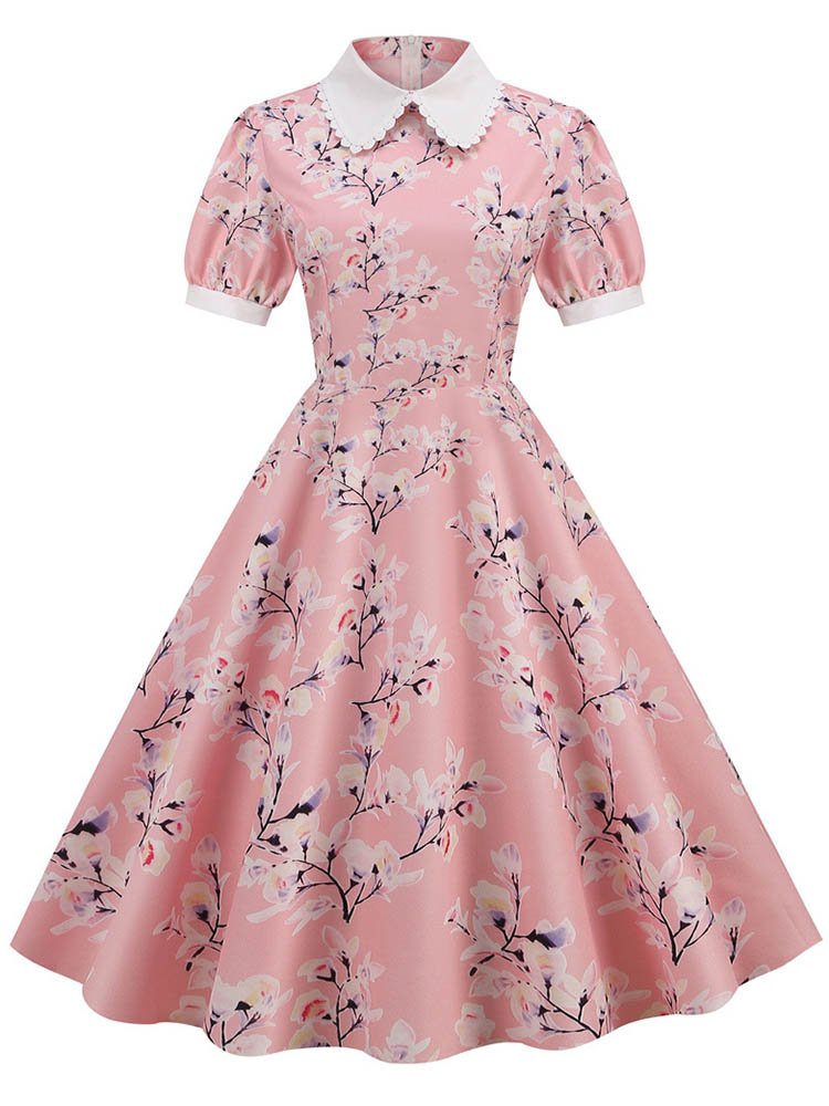 Sundress Midi Floral - S~3XL Women Midi Dress Floral Print