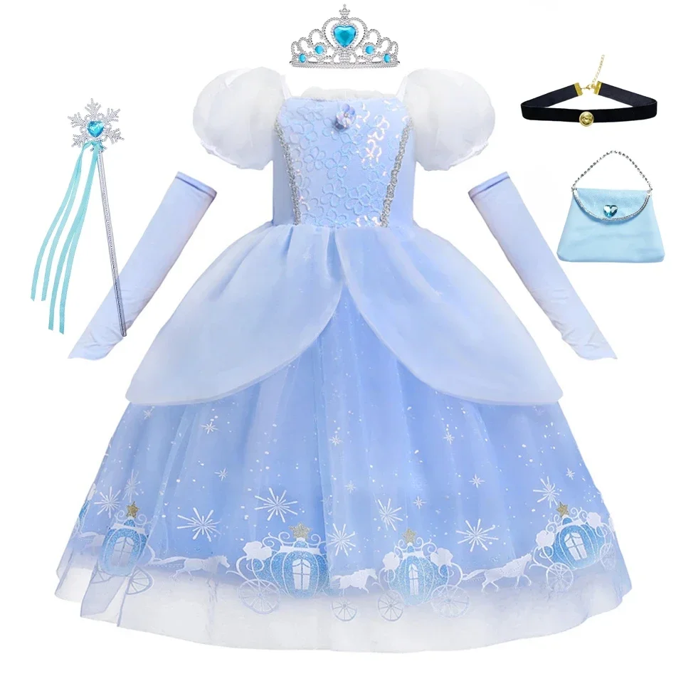 Cinderella Princess Cosplay Dr - Summer Clothing Kids 评论和价格