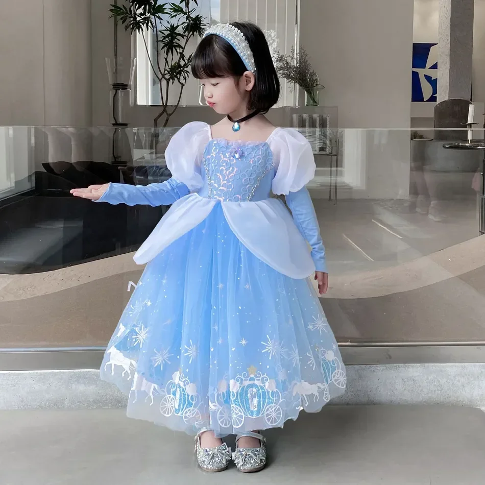 Cinderella Princess Cosplay Dr - Summer Clothing Kids 评论和价格