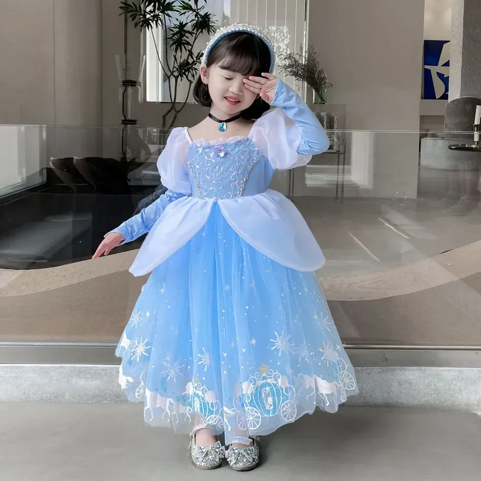 Cinderella Princess Cosplay Dr - Summer Clothing Kids 评论和价格