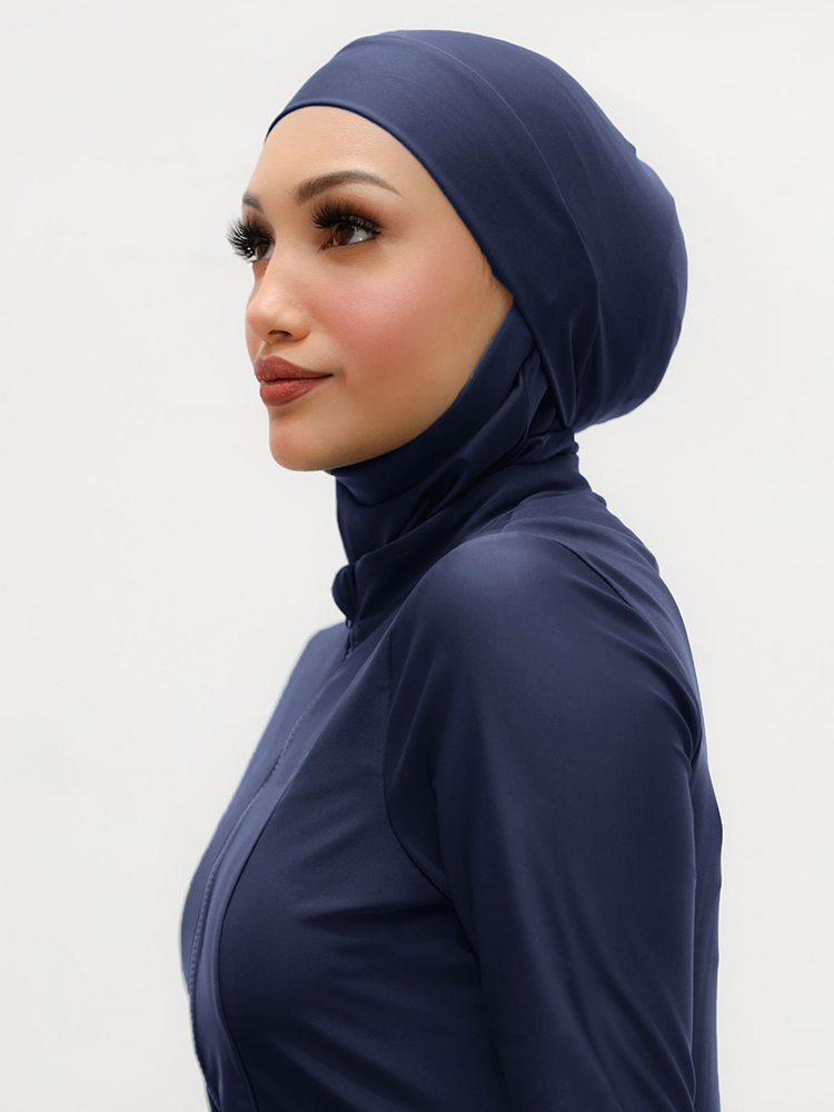 Muslim Plain Swim Bathing Hija - Summer Clothing Hijab 评论和价格