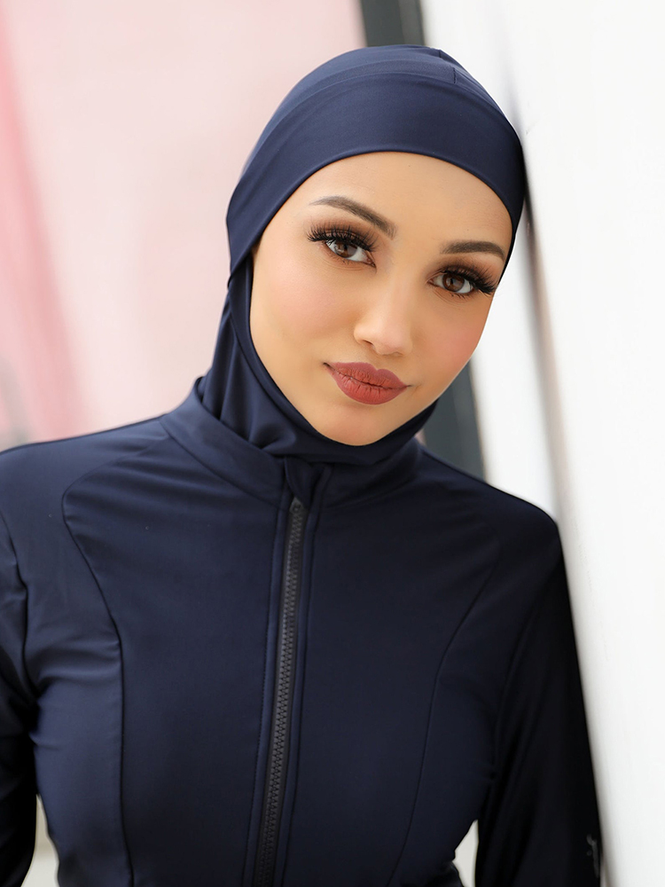 Muslim Plain Swim Bathing Hija - Summer Clothing Hijab 评论和价格