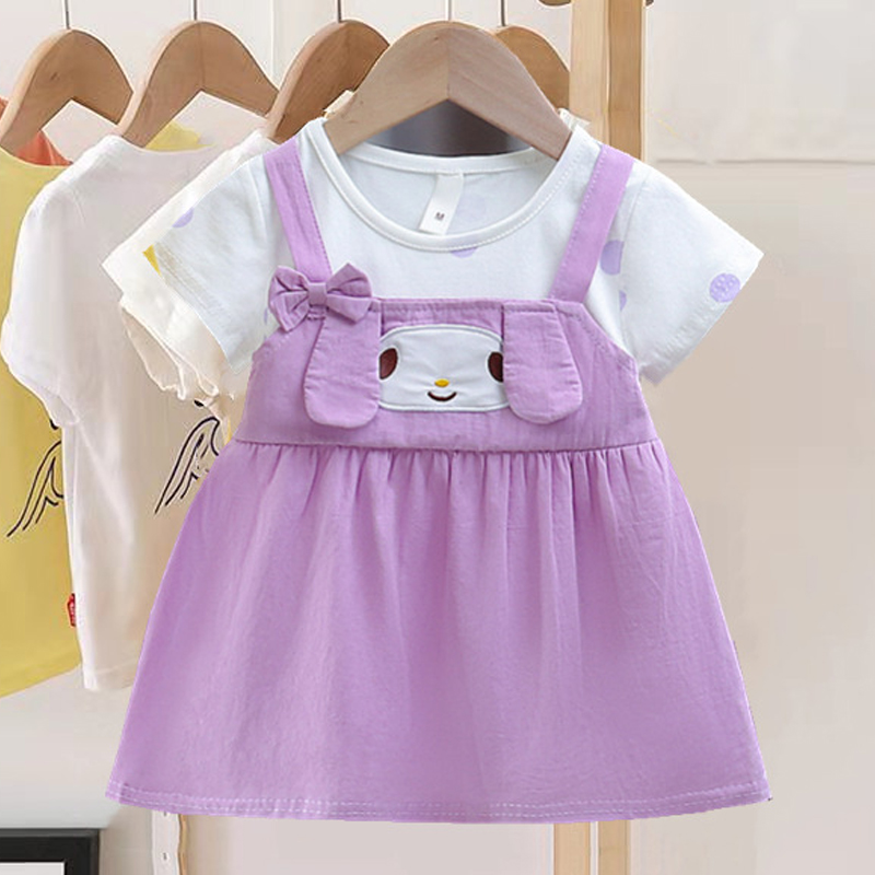New Baby Girl Dress Cartoon Do - Summer Loving Kids Clothing 评论和价格