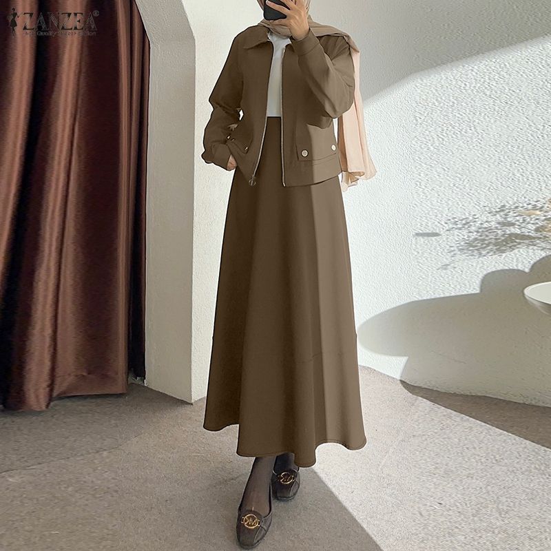 Modest Fashion Womens Skirt Su - Summer Clothing Hijab 评论和价格