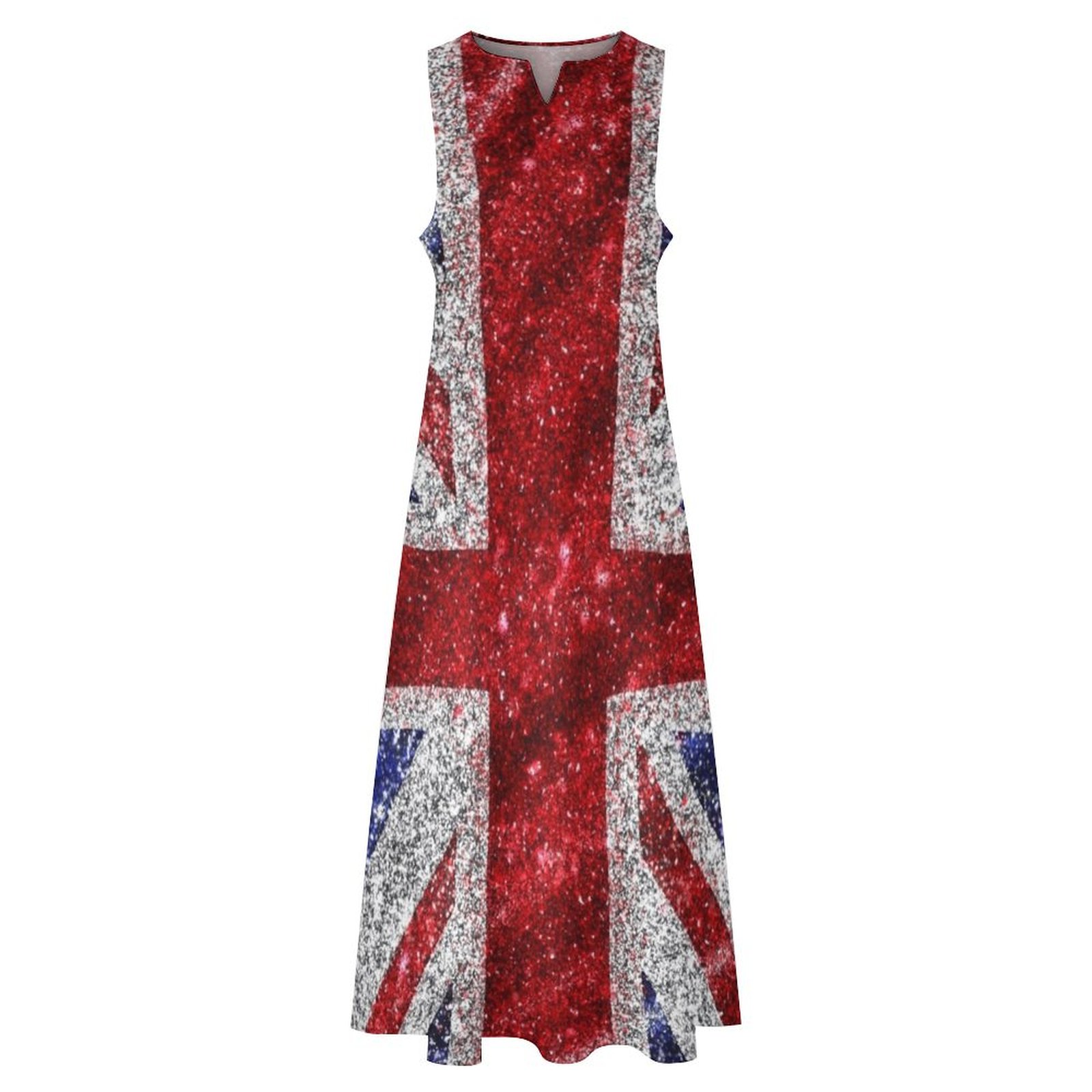 Faux Glitter Union Jack Flag U - Womens Summer Clothing Uk 评论和价格