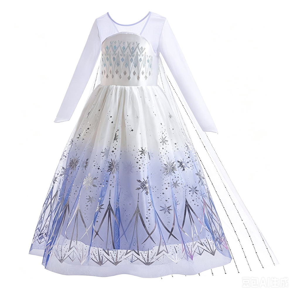 White Elsa Dresses Girls Birth - Summer Clothing Kids 评论和价格