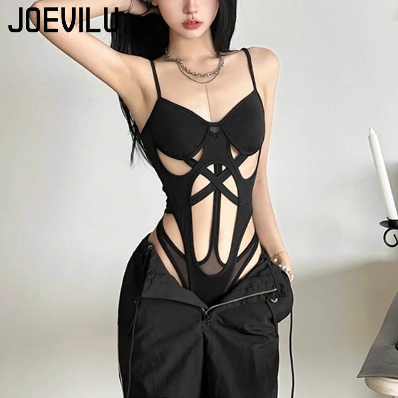 Y2K Black Bodysuit Women Hollo - Summer Clothing Bundle 评论和价格