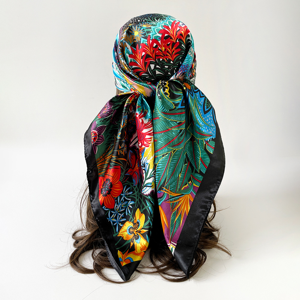Square Silk Scarf Women Luxury - Summer Clothing Hijab 评论和价格
