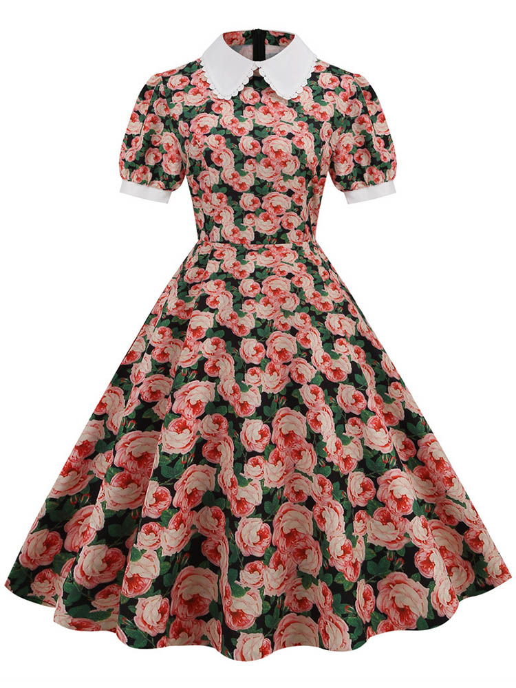 S~3XL  Women Midi Dress Floral - Sundress Midi Floral 评论和价格