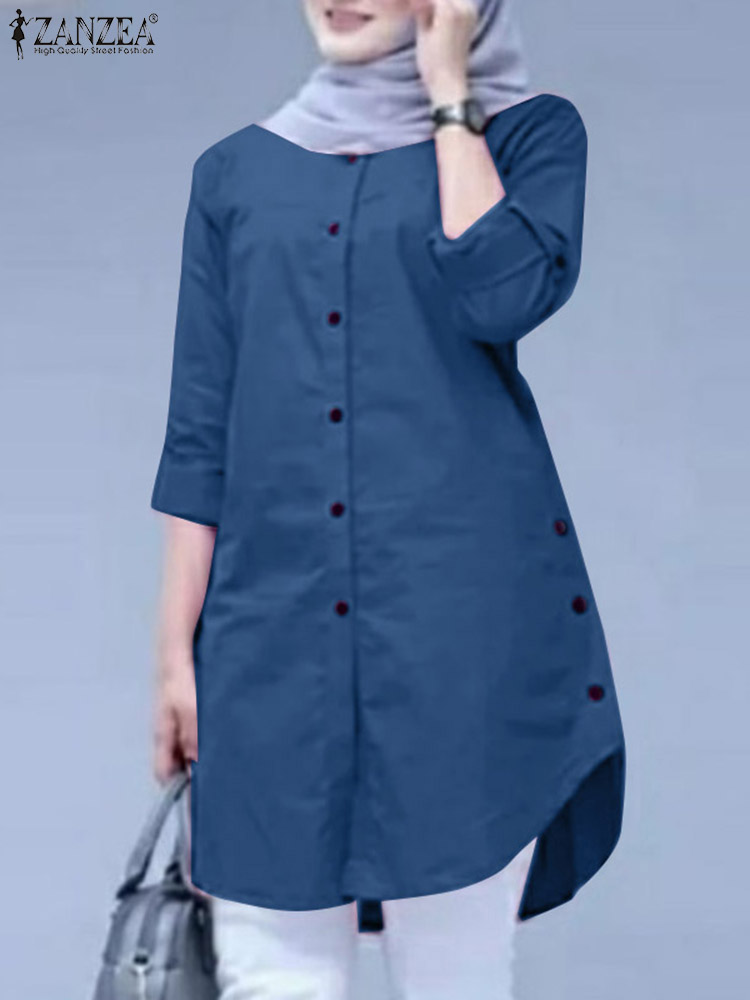 2026 ZANZEA Spring Shirt Fashi - Summer Clothing Hijab 评论和价格