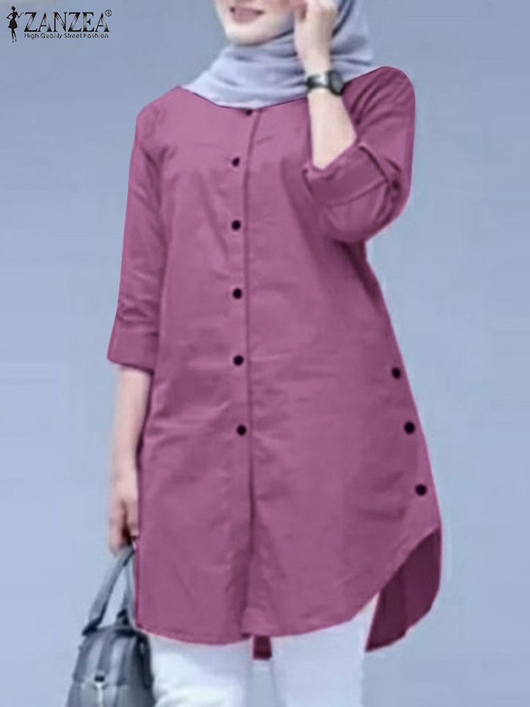 2026 ZANZEA Spring Shirt Fashi - Summer Clothing Hijab 评论和价格