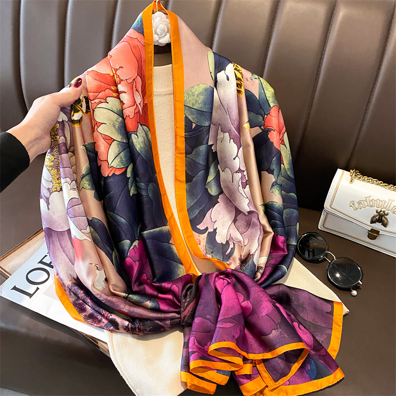 Fashion 180x90cm Satin Silk Sc - Summer Clothing Hijab 评论和价格