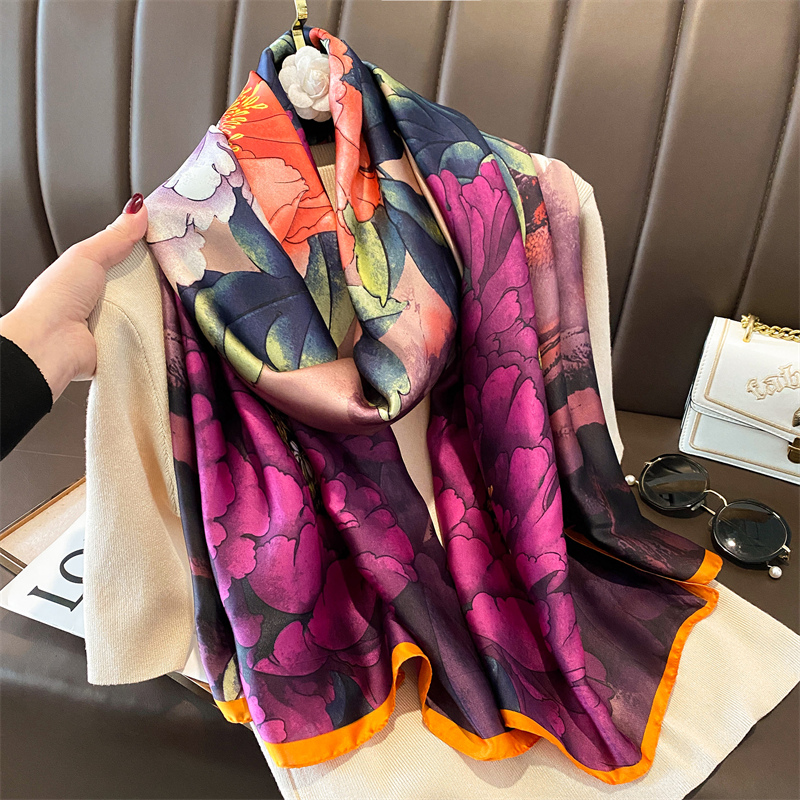 Fashion 180x90cm Satin Silk Sc - Summer Clothing Hijab 评论和价格