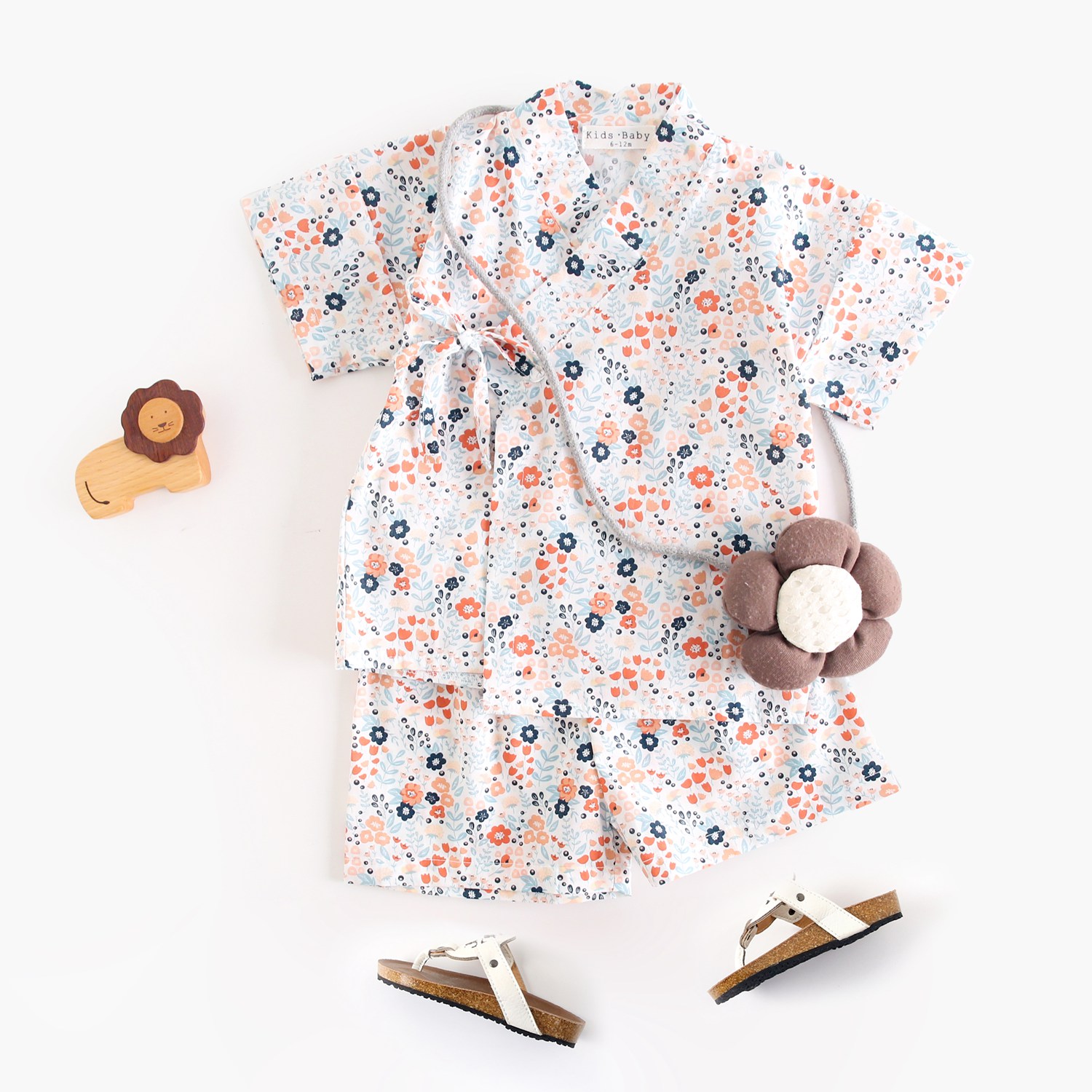 Lovely Summer Floral 2Pcs Litt - Summer Loving Kids Clothing 评论和价格