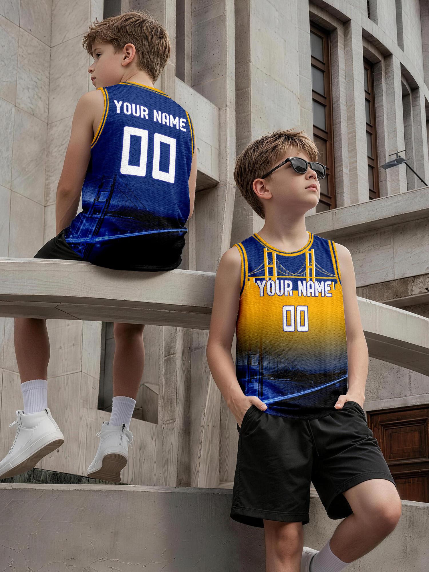 Kids Custom Gradient Basketbal - Tank Top Breathable 评论和价格