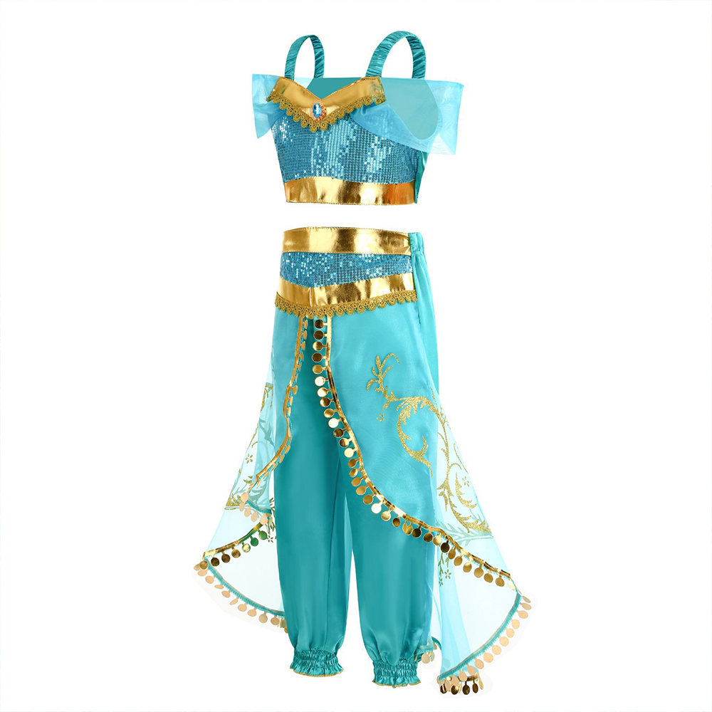 Girls Jasmine Fantasy Costume  - Summer Clothing Kids 评论和价格