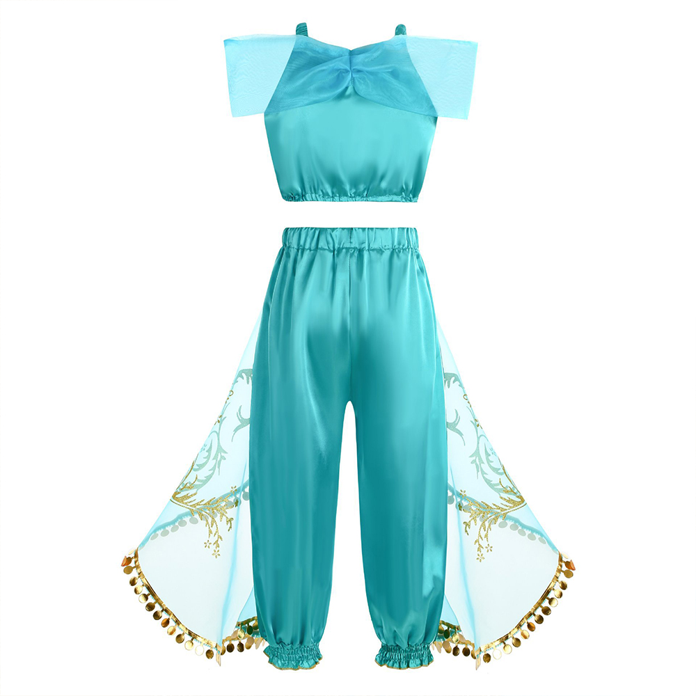 Girls Jasmine Fantasy Costume  - Summer Clothing Kids 评论和价格