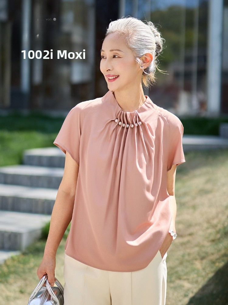 Muzhi Fashionable Short Sleeve - Summer Clothing Over 50 评论和价格