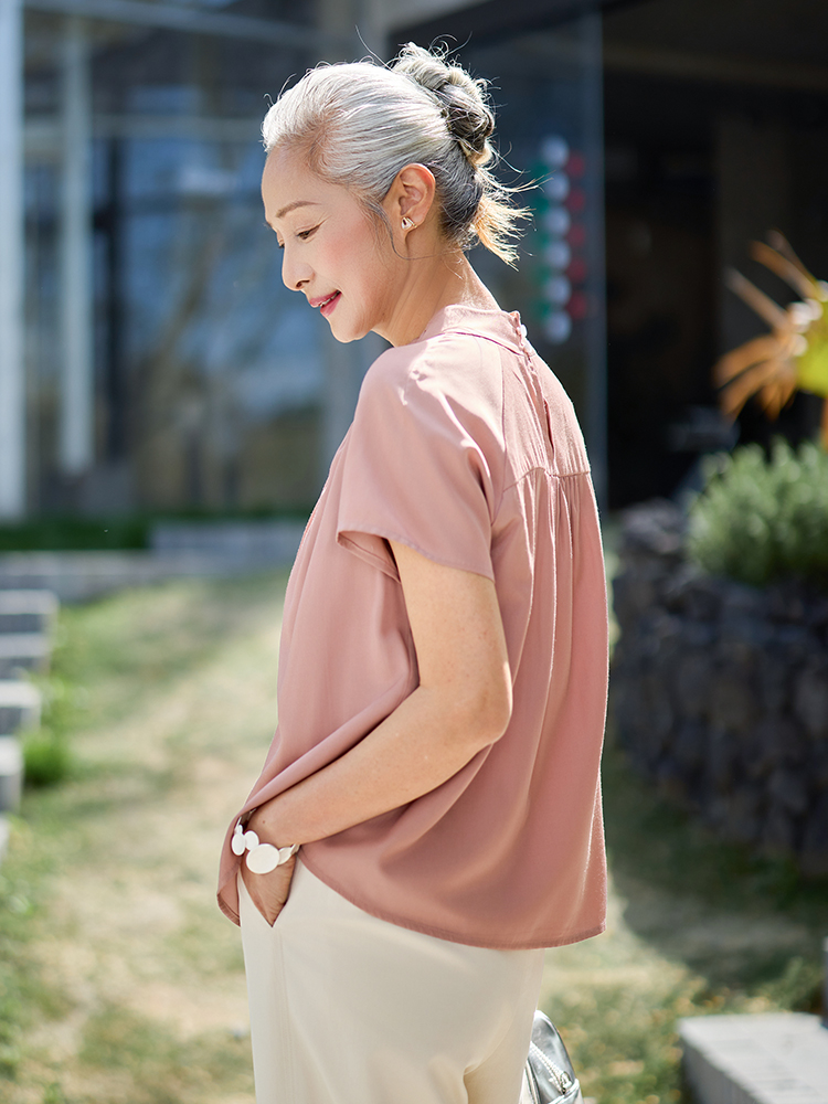 Muzhi Fashionable Short Sleeve - Summer Clothing Over 50 评论和价格