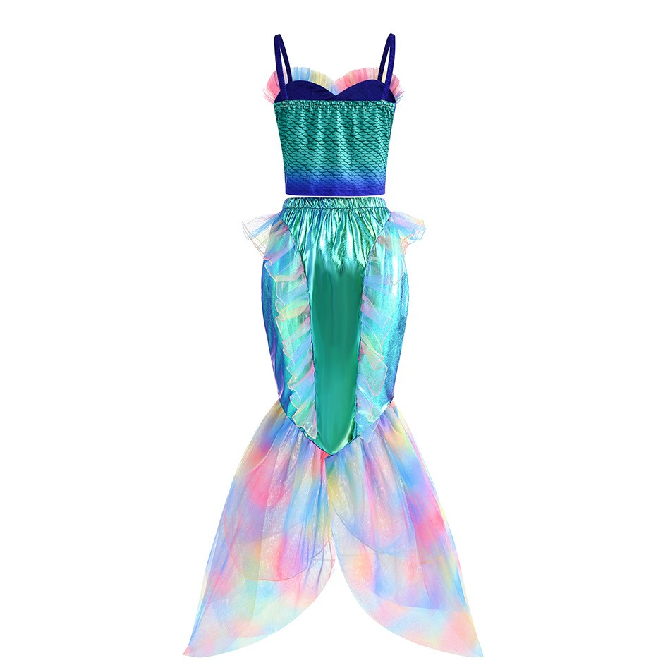 Disney Mermaid Dress Up Costum - Summer Clothing Kids 评论和价格