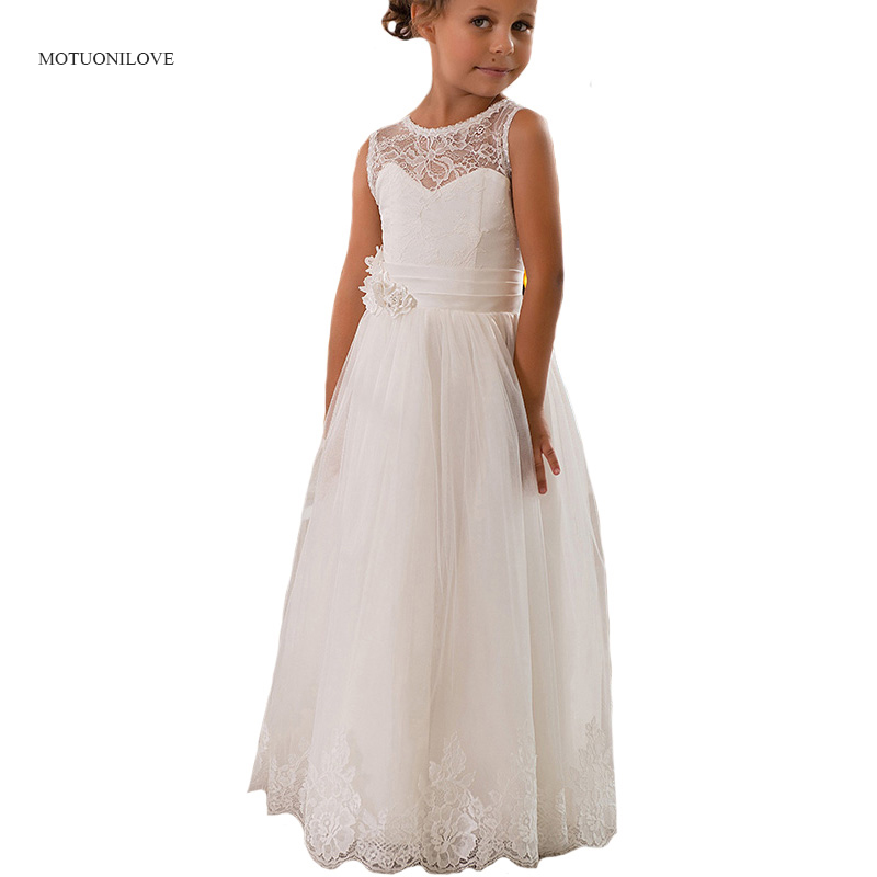Jewel Sleeveless Lace A Line L - Summer Loving Kids Clothing 评论和价格