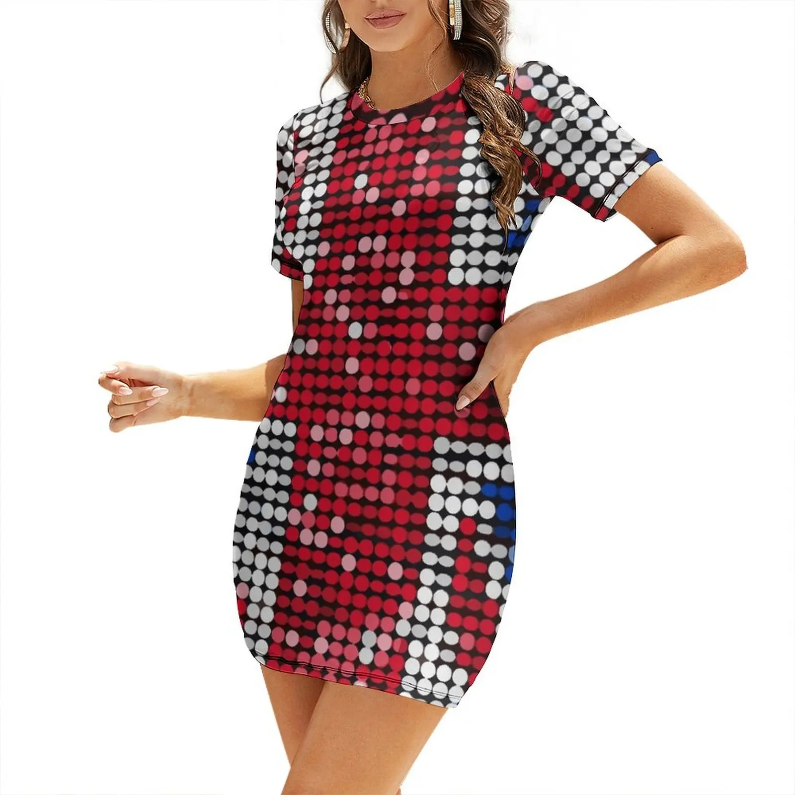 Union Jack Flag UK Sequin Shor - Womens Summer Clothing Uk 评论和价格