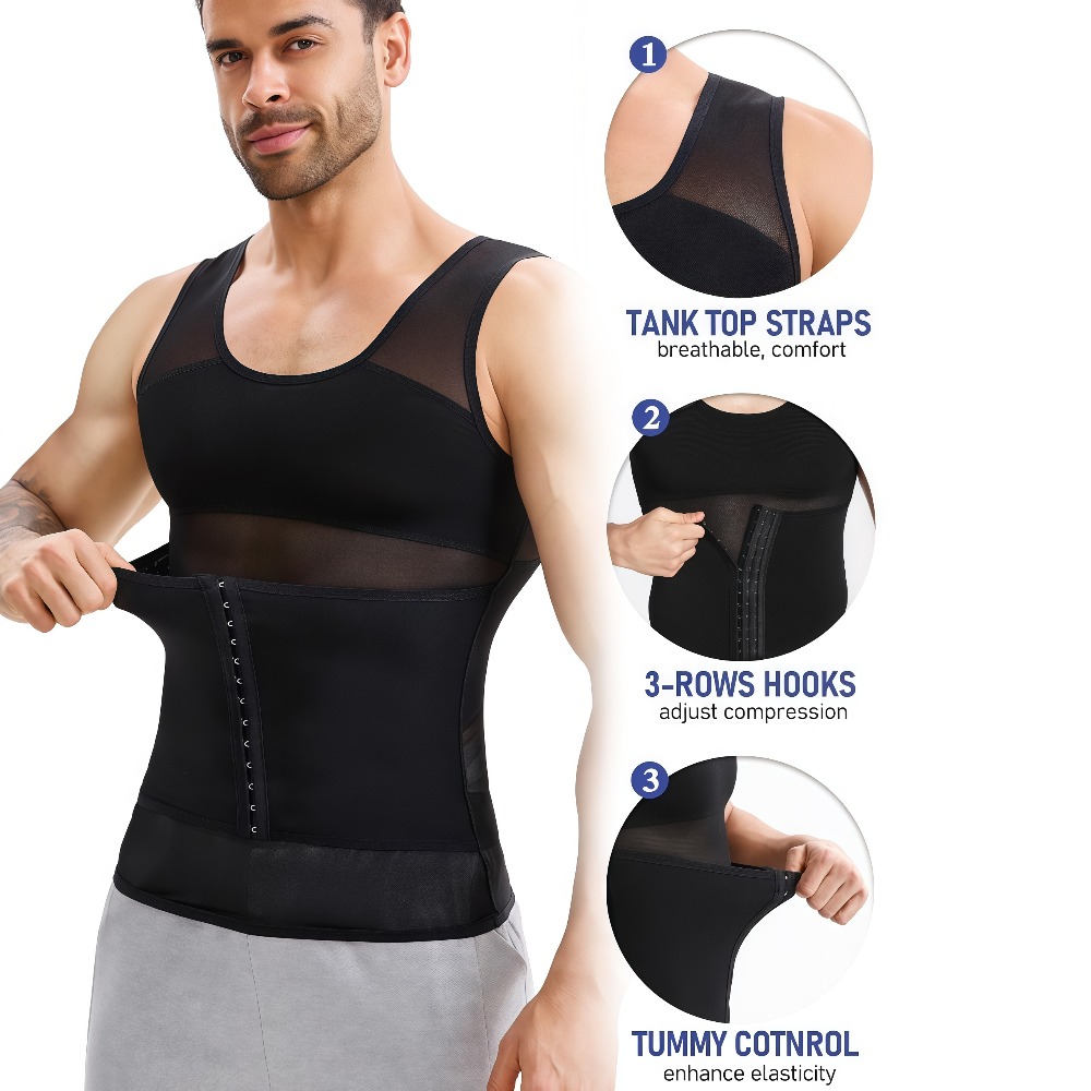 Button Adjustable Compression  - Tank Top Breathable 评论和价格
